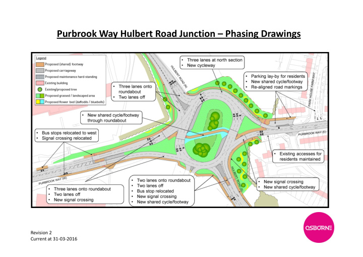 purbrook way hulbert road junction phasing drawings