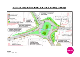 Purbrook Way Hulbert Road Junction  Phasing Drawings  Revision 2  Current at 31-03-2016 From: