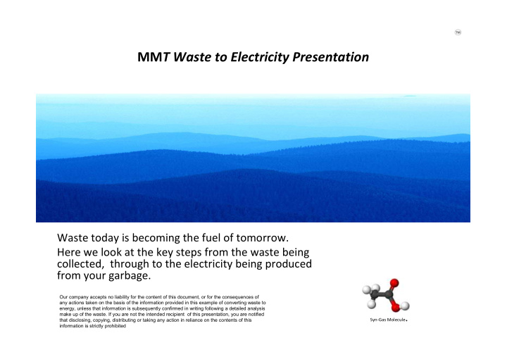 mm t waste to electricity presentation