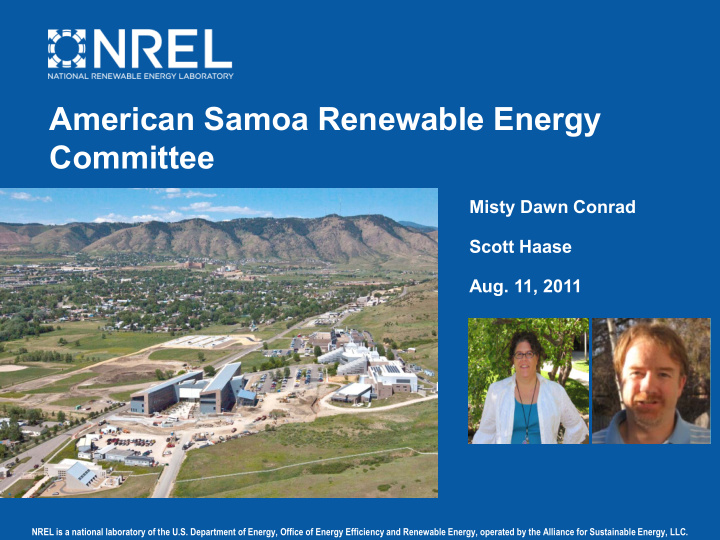 american samoa renewable energy committee