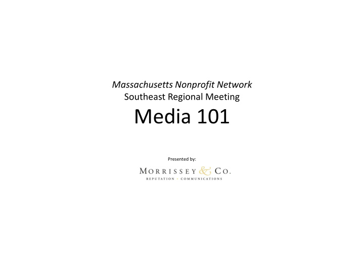 media 101