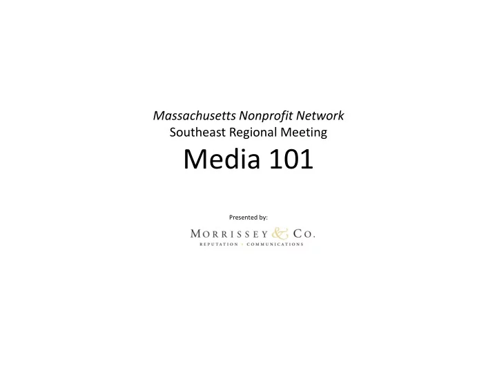 media 101