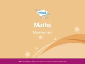 Maths  Measurement Maths | Year 4 | Measurement | Telling the Time 12-Hour and 24-Hour | Lesson 1