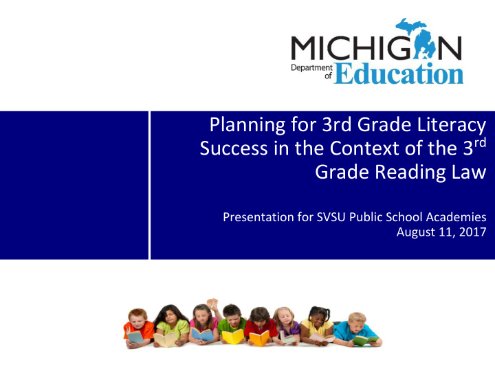 planning for 3rd grade literacy success in the context of