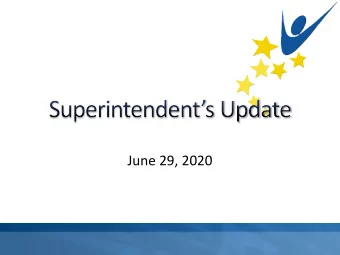 June 29, 2020  Office Reopening  Admins return on July 13; 12-month support staff return on