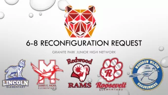 6-8 RECONFIGURATION REQUEST  GRANITE PARK JUNIOR HIGH NETWORK  COMMUNITY SURVEYS  BENEFITS OF