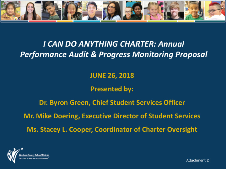 i can do anything charter annual performance audit
