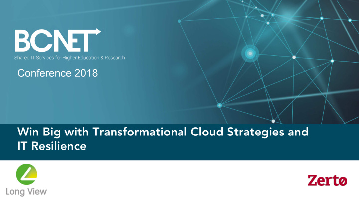 win big with transformational cloud strategies and it