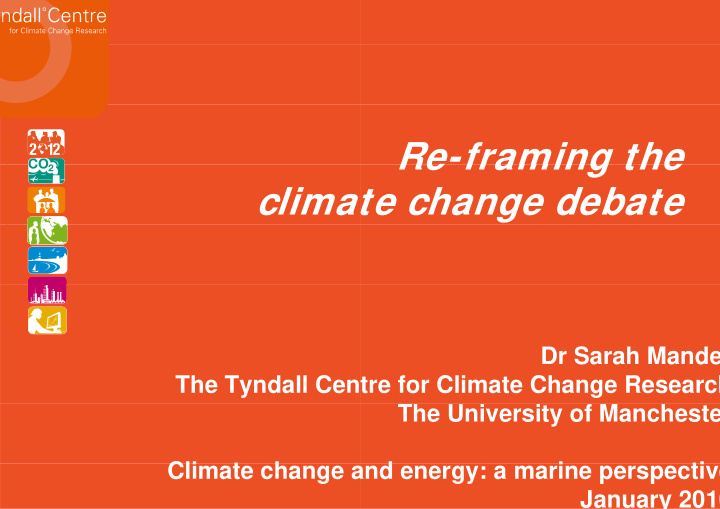re framing the re framing the climat ate change debate