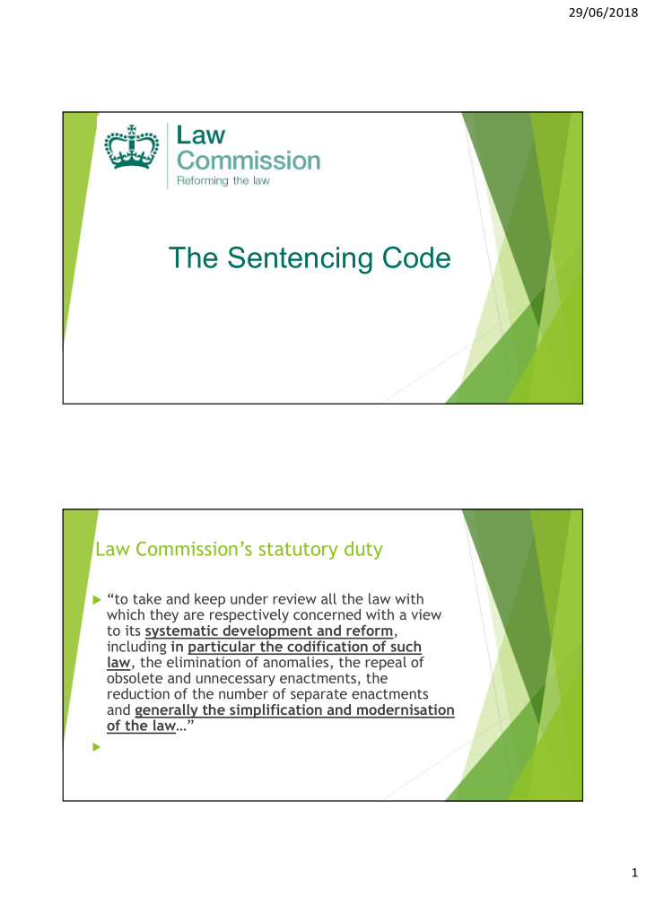 the sentencing code