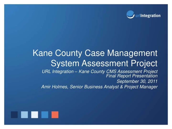 kane county case management system assessment project