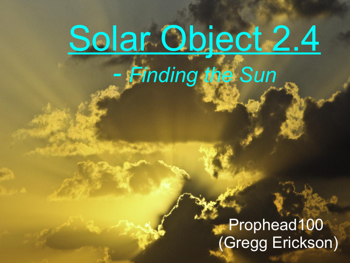 solar object 2 4