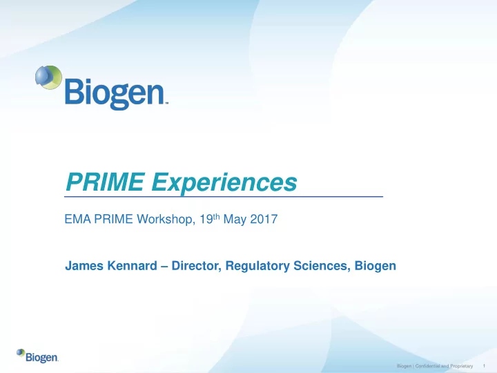 prime experiences
