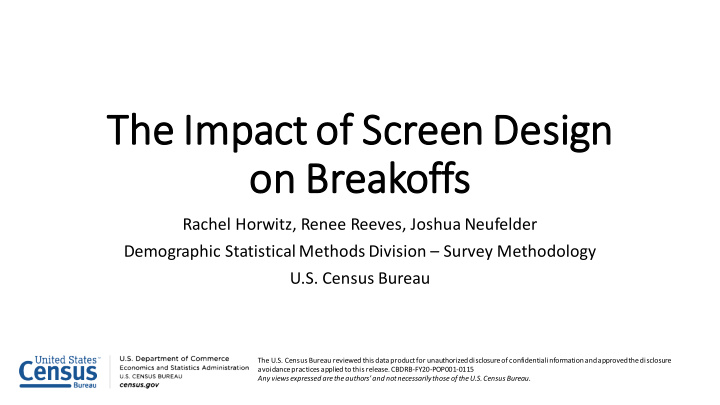 the i impact of s screen d design on b breakoffs ffs
