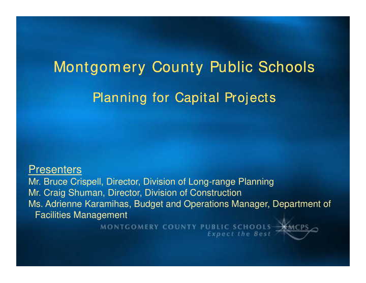 montgomery county public schools montgomery county public