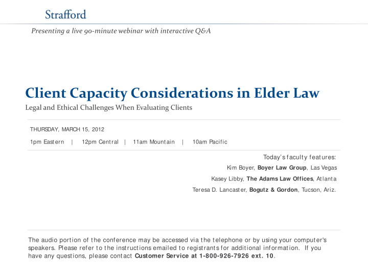 client capacity considerations in elder law