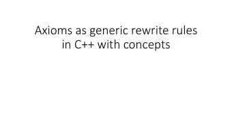 in C++ with concepts  Intro  Optimizing compiler  Transformations  i+0  i  s +