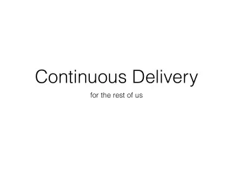 Continuous Delivery  for the rest of us  About me  Lisa van Gelder  Consultant at Cyrus