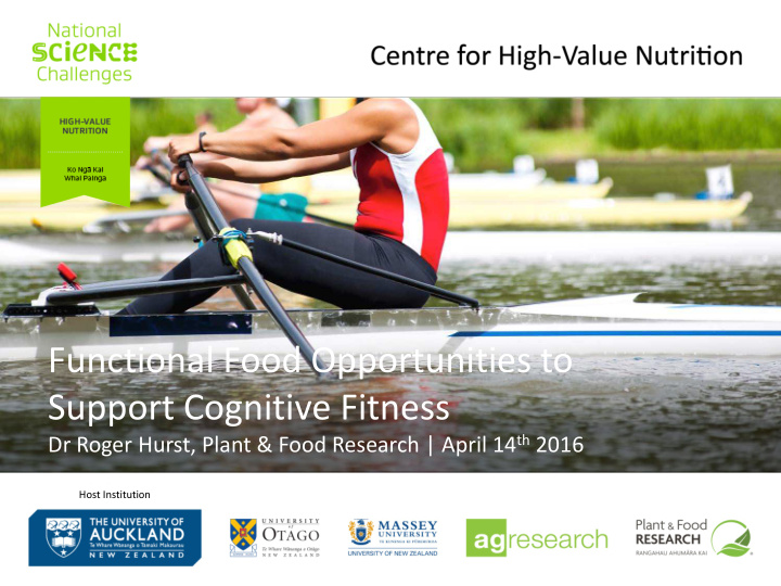 functional food opportunities to support cognitive fitness
