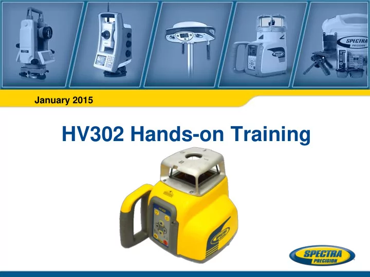 hv302 hands on training hv302 controls