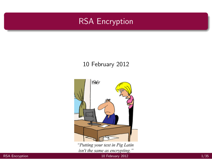 rsa encryption