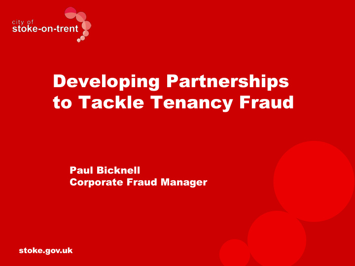 to tackle tenancy fraud