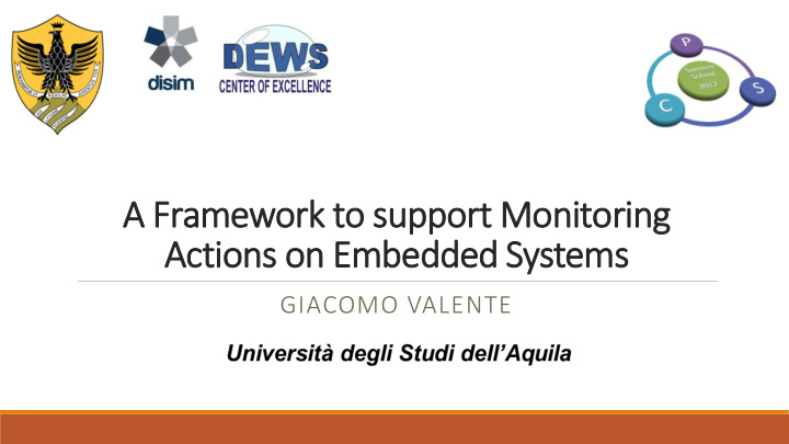 actions on embedded systems