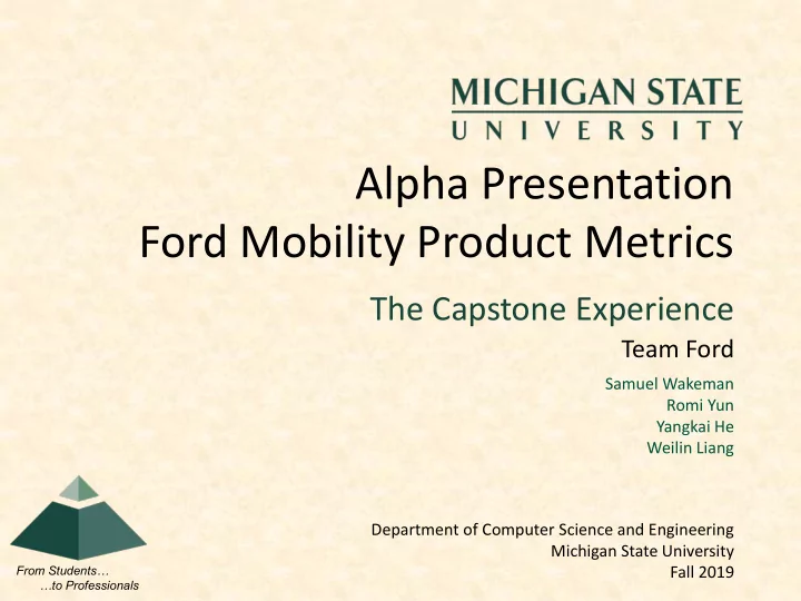 alpha presentation