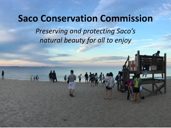 saco conservation commission