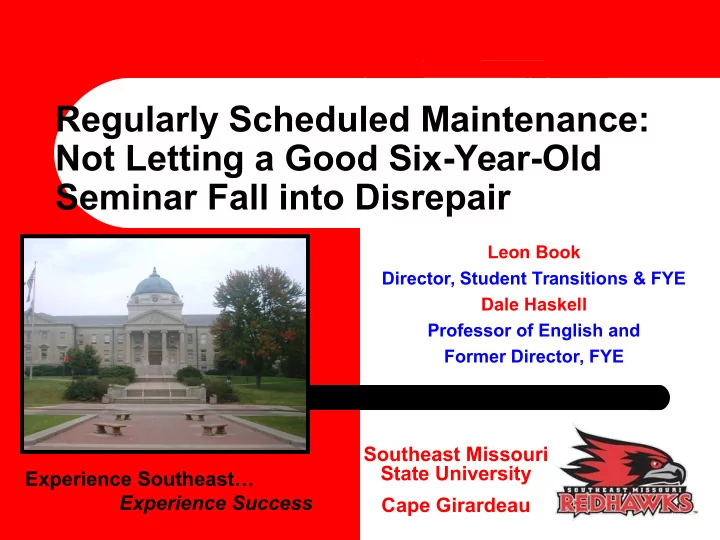 regularly scheduled maintenance not letting a good six