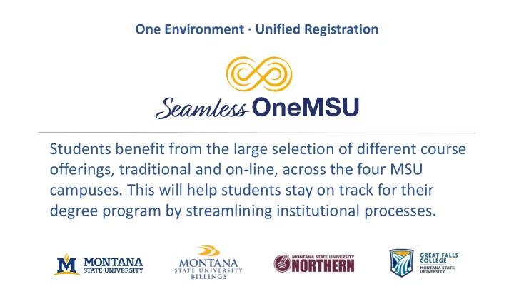 campuses this will help students stay on track for their