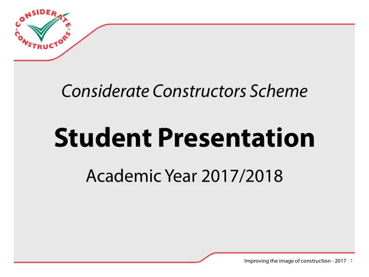 student presentation