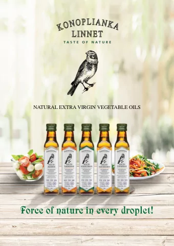 Force of nature in every droplet!  Healthy  100 % natural vegetable  product  Without GMO  Without