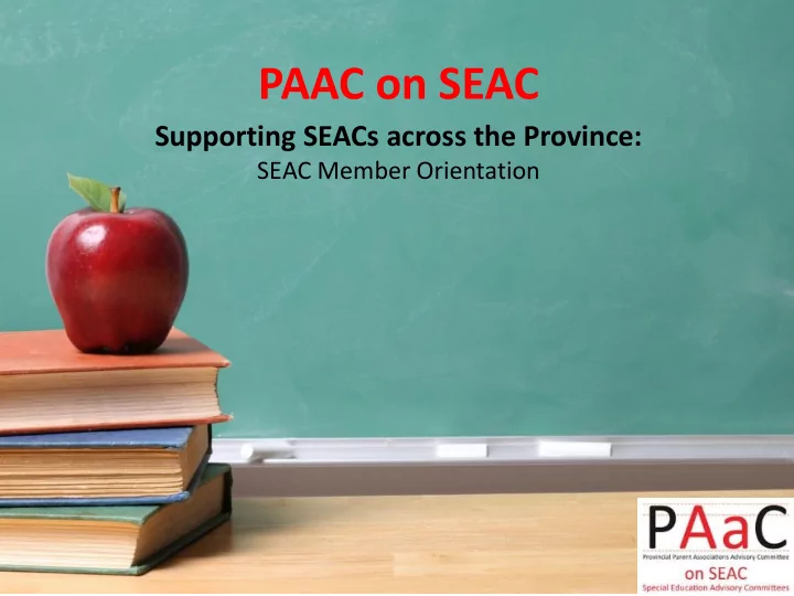 paac on seac