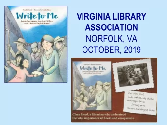 VIRGINIA LIBRARY  ASSOCIATION  NORFOLK, VA  OCTOBER, 2019  Mark, Cynthia (me),  Sandra  Brian, Tom,
