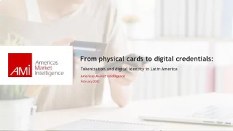 From physical cards to digital credentials:  Tokenization and digital identity in Latin America
