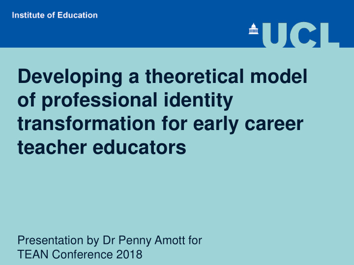 developing a theoretical model