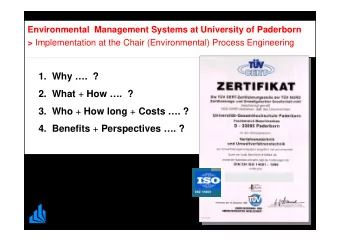 1.  Why .  ? 2.  What + How .  ? 3.  Who + How long + Costs . ? 4.  Benefits +