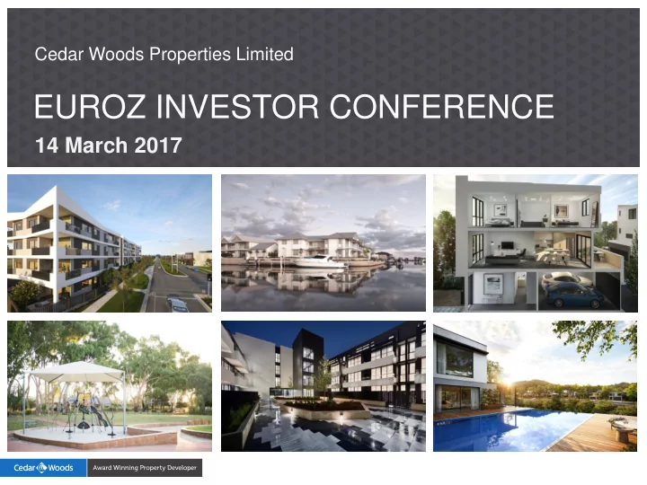 euroz investor conference