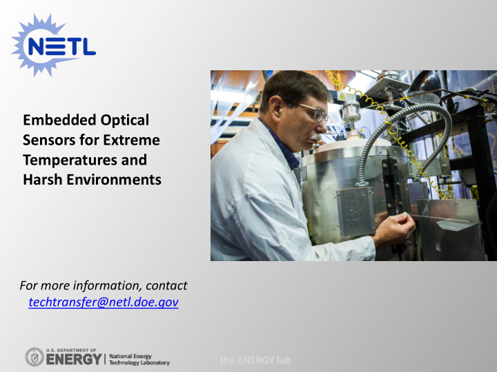 embedded optical sensors for extreme temperatures and