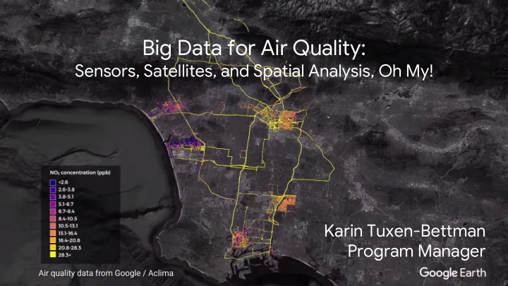 big data for air quality