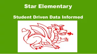 Star Elementary  Student Driven Data Informed  Introducing  Literacy Focus  Vocabulary is the basis