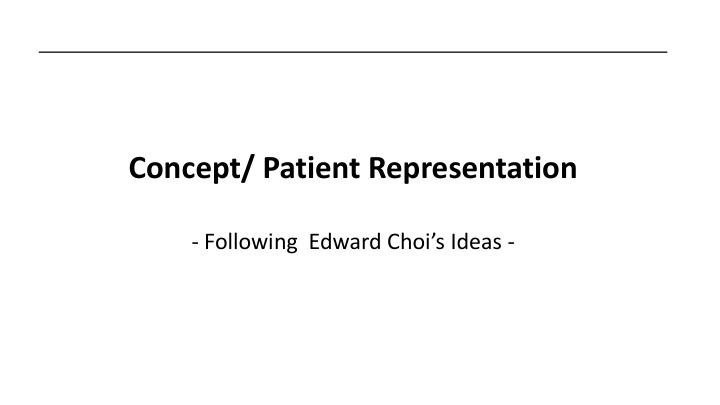 concept patient representation