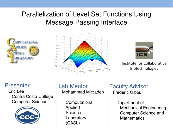 parallelization of level set functions using message