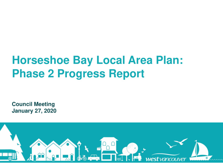 horseshoe bay local area plan