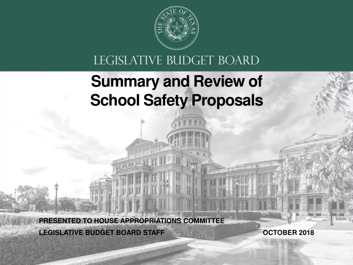 summary and review of