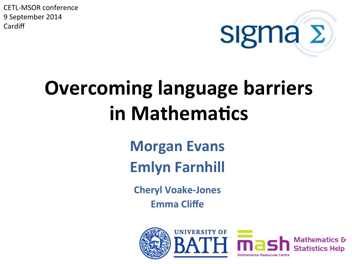 overcoming language barriers in mathema4cs