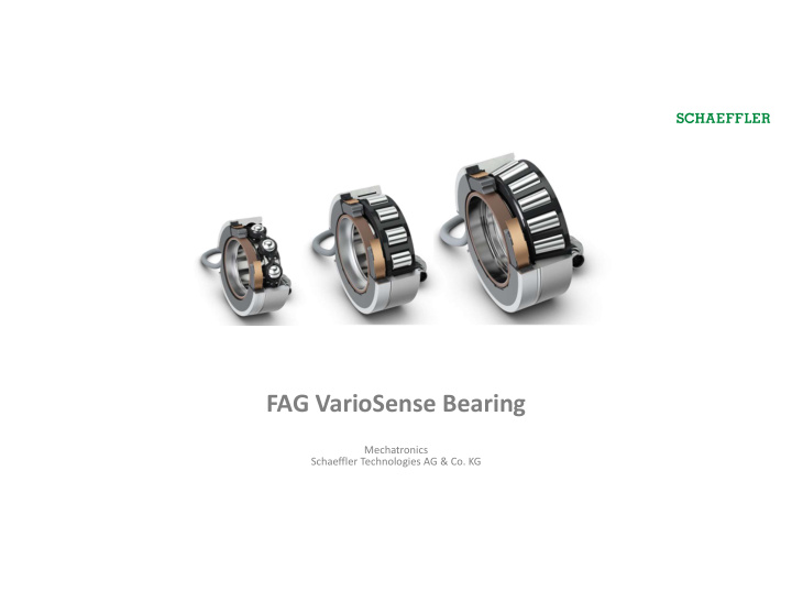 fag variosense bearing