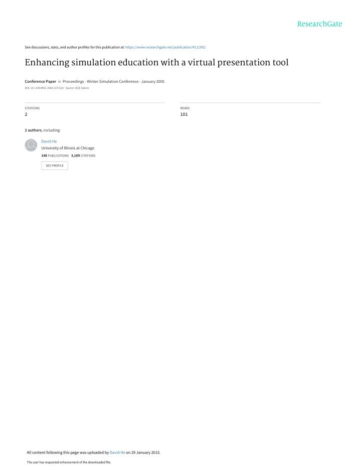 enhancing simulation education with a virtual