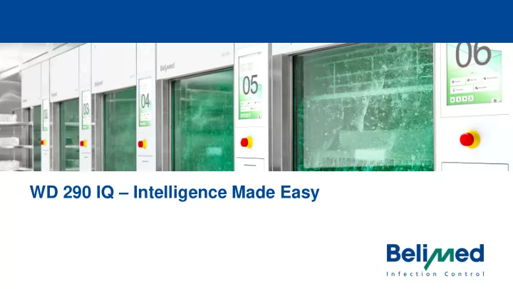 wd 290 iq intelligence made easy wd 290 iq